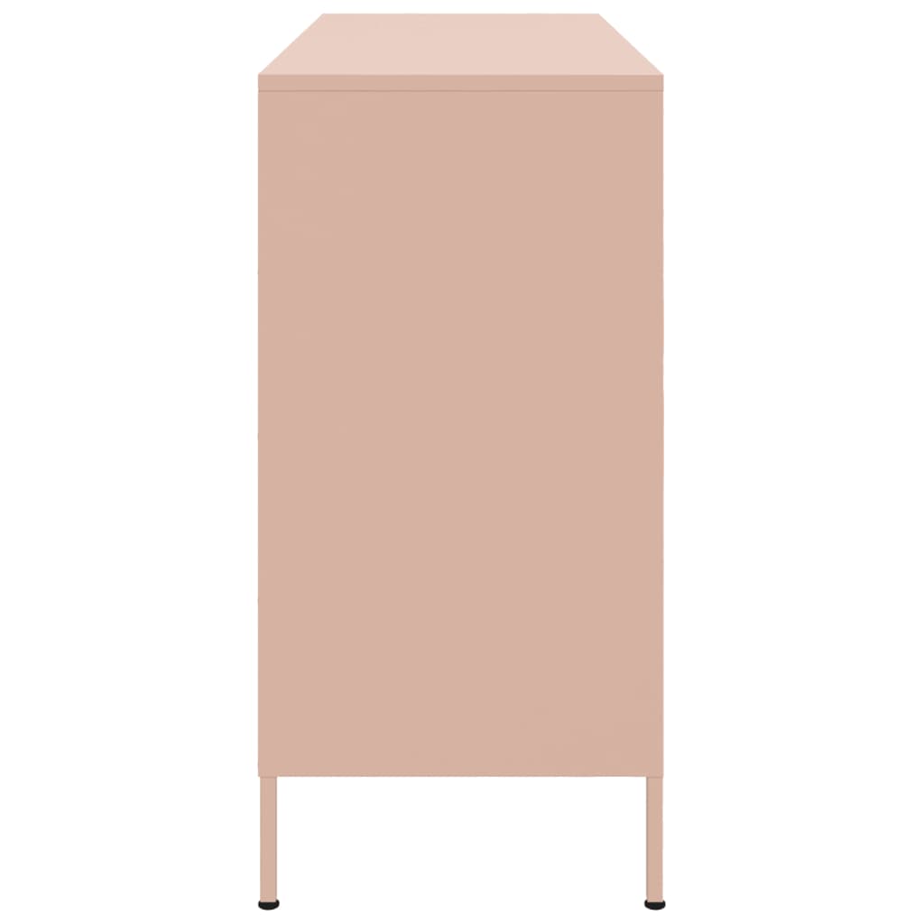 Dressoir 100,5X39X79 Cm Staal Roze