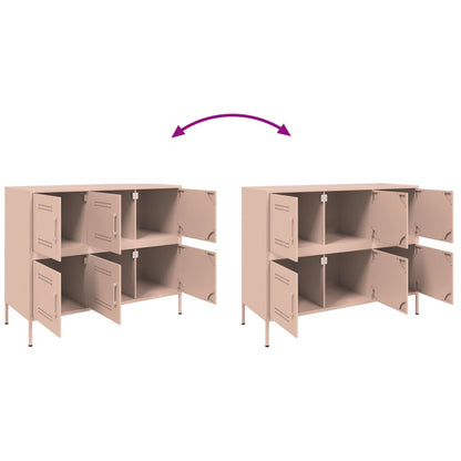Dressoir 100,5X39X79 Cm Staal Roze