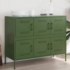 Sideboard 100.5x39x79 cm steel olive green