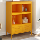 Tall cabinet 68x39x101.5 cm steel mustard yellow