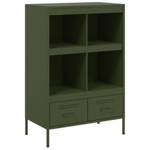 Hoge kast 68x39x101,5 cm koudgewalst staal olijfgroen