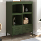 Tall cabinet 68x39x101.5 cm steel olive green
