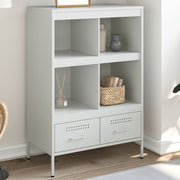Hoge kast 68x39x101,5 cm staal wit