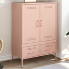 Tall cabinet 68x39x101.5 cm steel pink