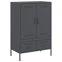Hoge kast 68x39x101,5 cm koudgewalst staal antracietkleurig
