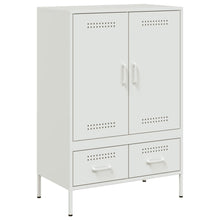 Hoge kast 68x39x101,5 cm koudgewalst staal wit