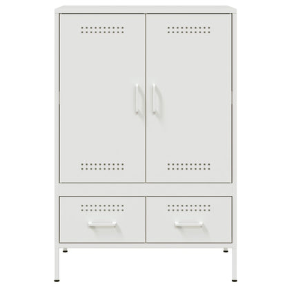 Hoge kast 68x39x101,5 cm koudgewalst staal wit