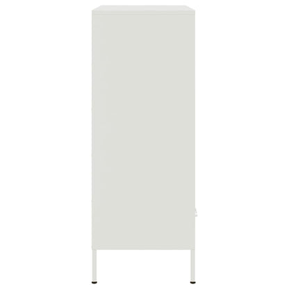 Hoge kast 68x39x101,5 cm koudgewalst staal wit