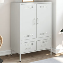 Hoge kast 68x39x101,5 cm koudgewalst staal wit