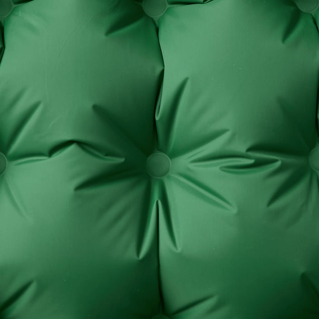 Kampeermatras met kussen zelfopblazend 1-persoons groen