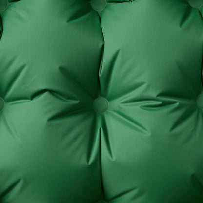 Kampeermatras met kussen zelfopblazend 1-persoons groen