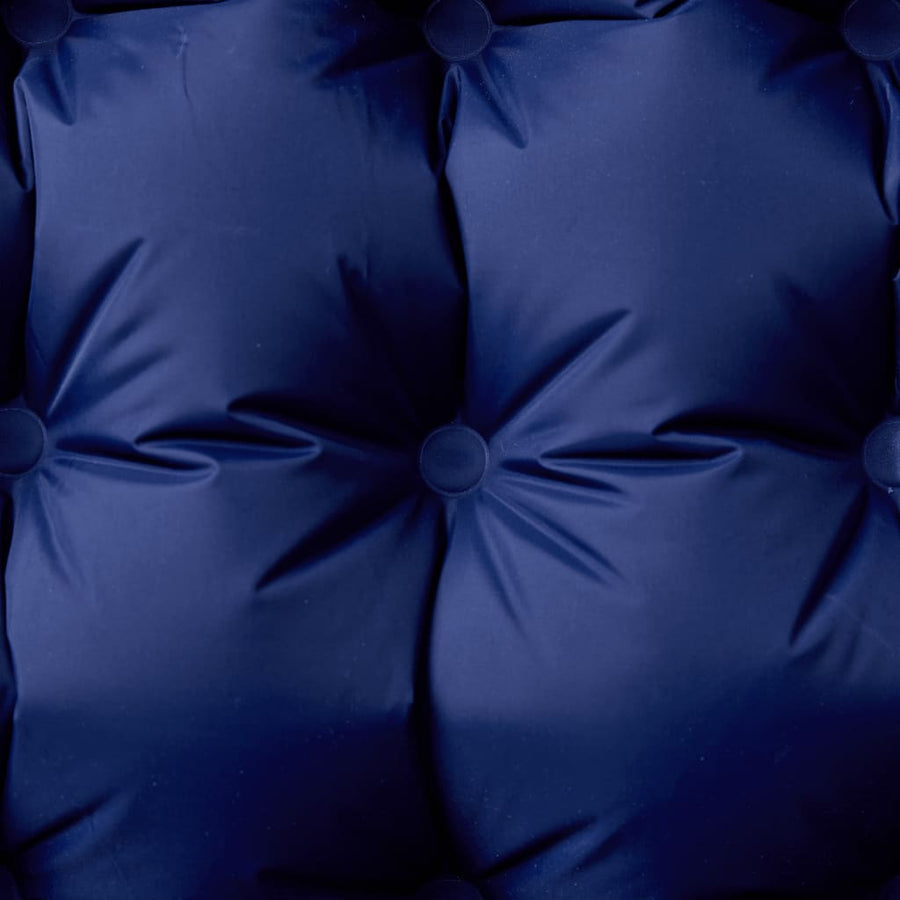 Kampeermatras met kussen zelfopblazend 1-persoons marineblauw