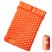 Kampeermatras zelfopblazend 2-persoons 195x130 cm oranje