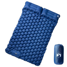 Kampeermatras met kussens zelfopblazend 2-persoons marineblauw