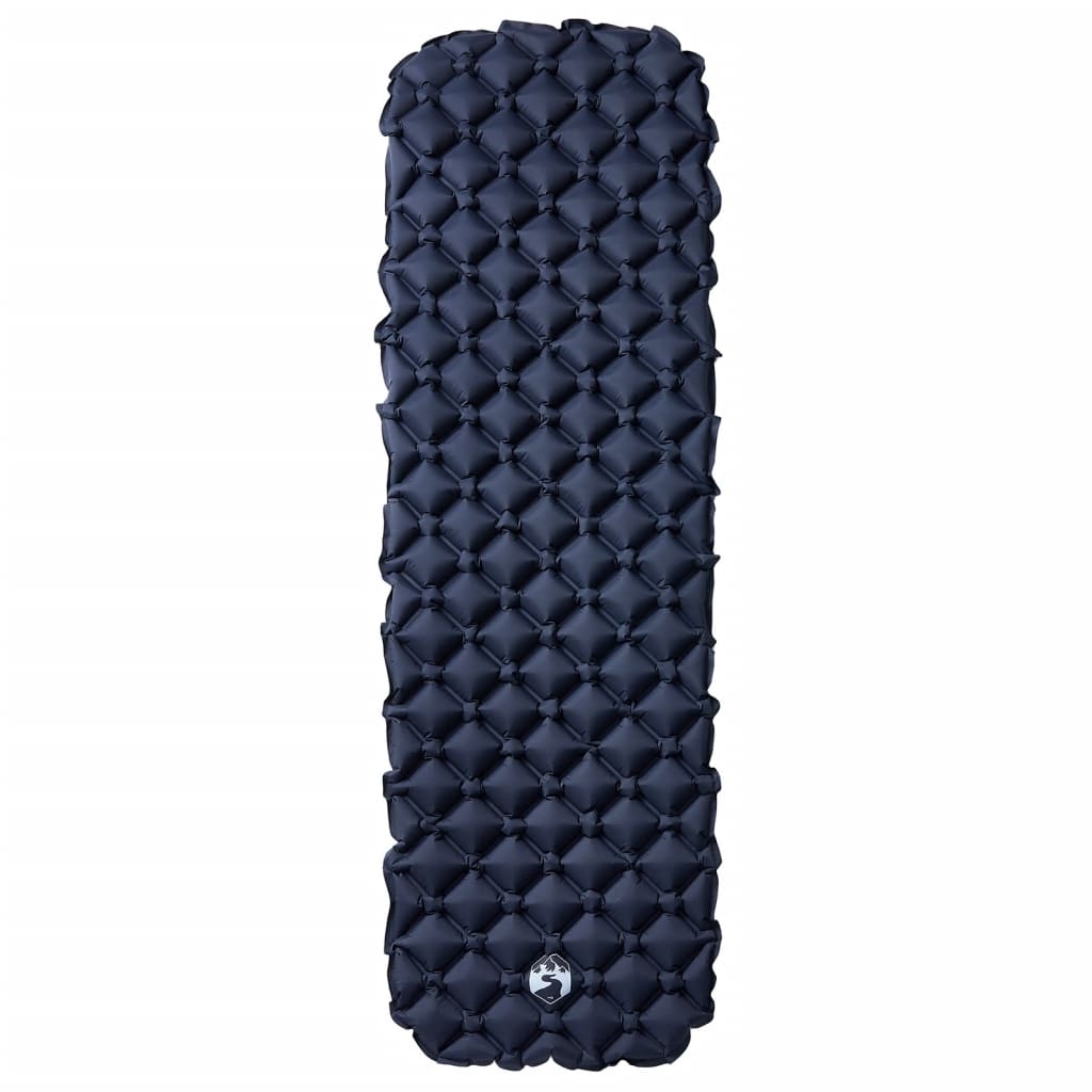 Kampeermatras opblaasbaar 190x58x6 cm grijs