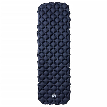 Kampeermatras opblaasbaar 190x58x6 cm grijs