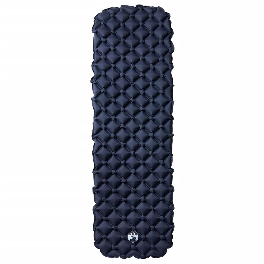 Kampeermatras opblaasbaar 190x58x6 cm grijs