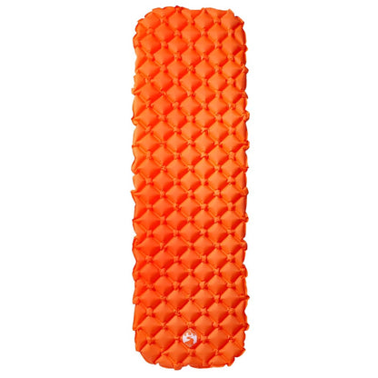 Kampeermatras opblaasbaar 190x58x6 cm oranje