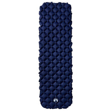 Kampeermatras opblaasbaar 190x58x6 cm marineblauw