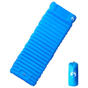 Kampeermatras zelfopblazend 1-persoons blauw 190x68x10 cm