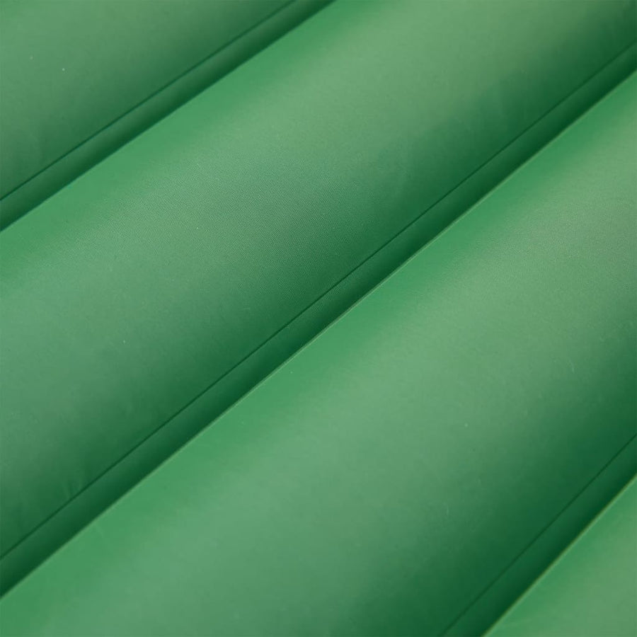 Kampeermatras met geïntegreerd kussen zelfopblazend groen