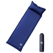 Kampeermatras zelfopblazend 1-persoons 195x64x4.5 cm marineblauw