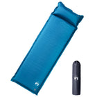 Self-inflating camping mattress with pillow 1-person turquoise