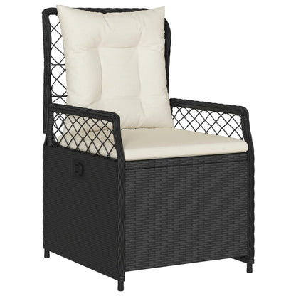 9-delige Tuinset poly rattan zwart