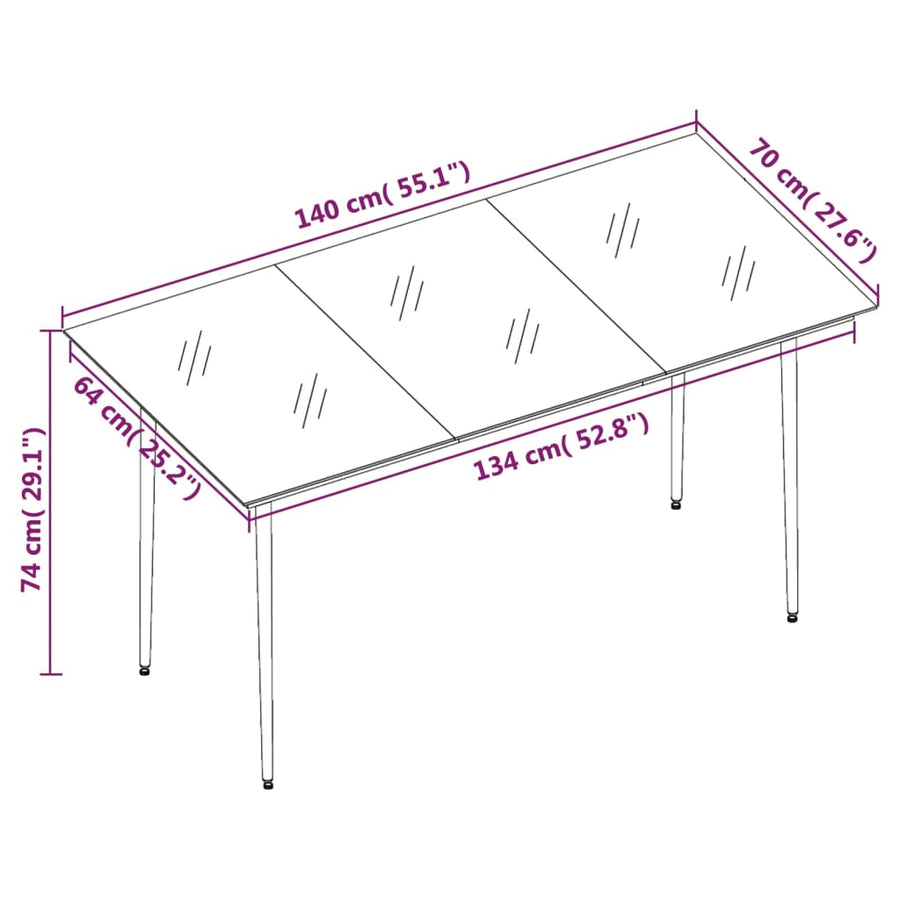 5-Delige Tuinset Met Kussens Poly Rattan 4 140 x 70 x 74 cm Grijs