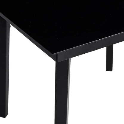 5-delige Tuinset met kussens poly rattan lichtgrijs