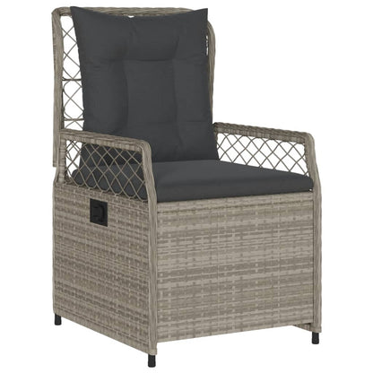 7-Delige Tuinset Met Kussens Poly Rattan Grijs 6 200 x 100 x 74 cm Lichtgrijs