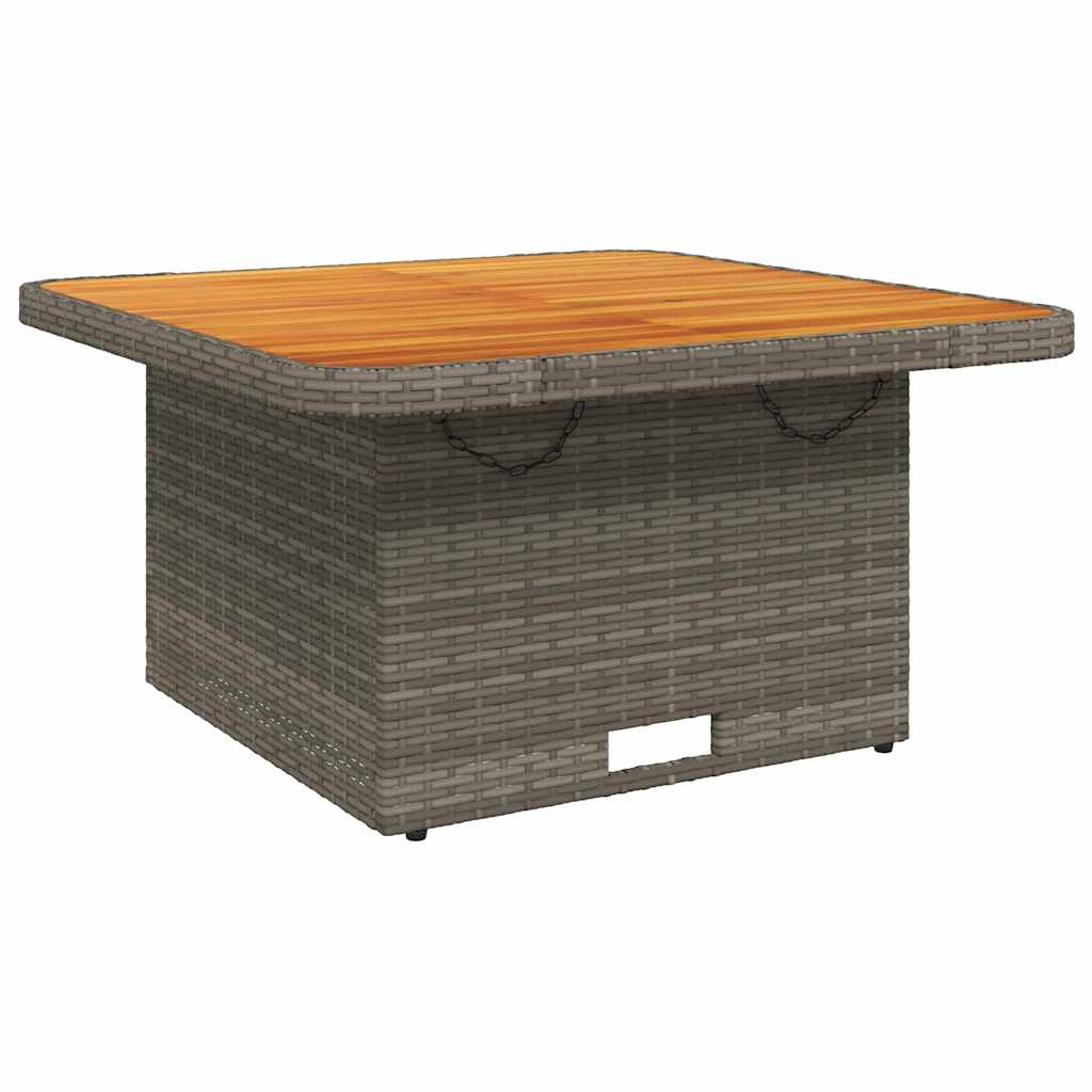 3-Delige Loungeset Met Kussens Poly Rattan 1 Grijs