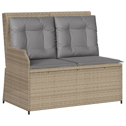 5-Delige Loungeset Met Kussens Poly Rattan 1 Beige en grijs