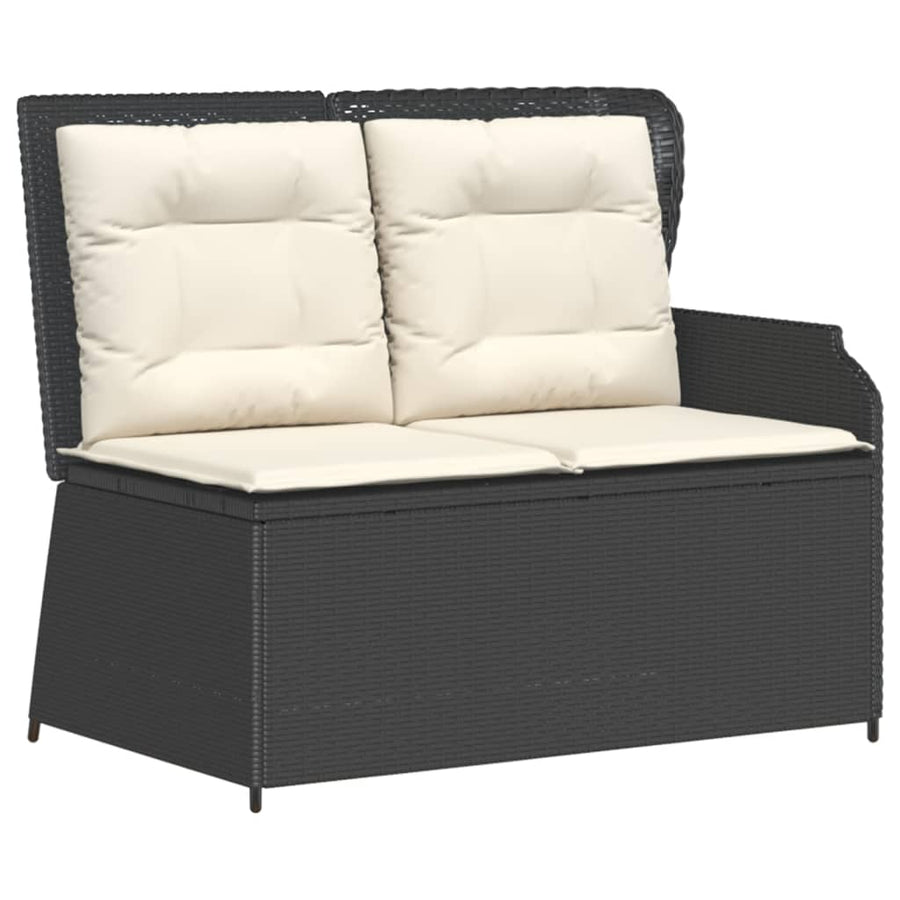 3-Delige Loungeset Met Kussens Poly Rattan