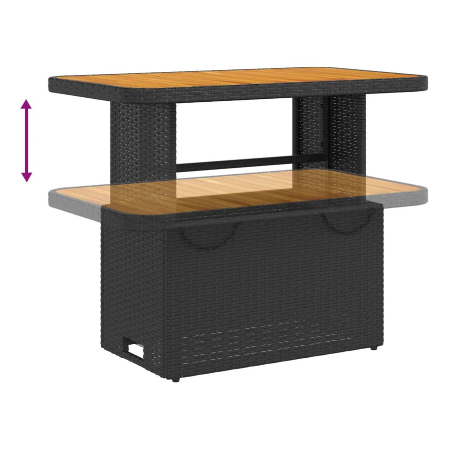 3-Delige Loungeset Met Kussens Poly Rattan