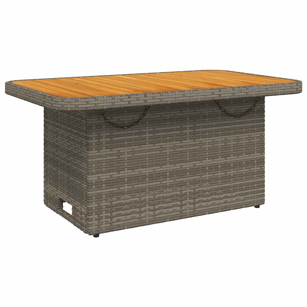 3-Delige Loungeset Met Kussens Poly Rattan Grijs