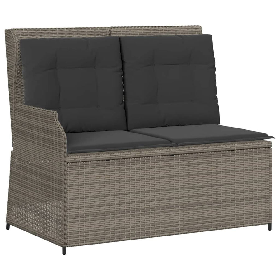 5-Delige Loungeset Met Kussens Poly Rattan