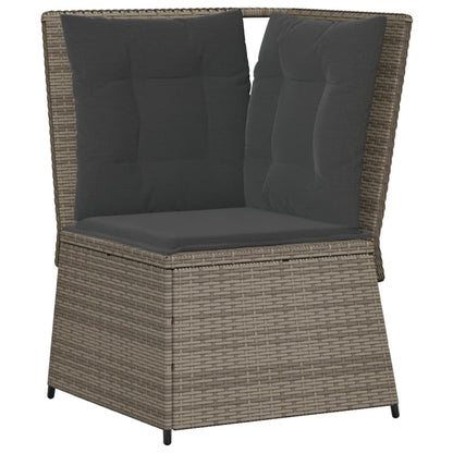 5-Delige Loungeset Met Kussens Poly Rattan