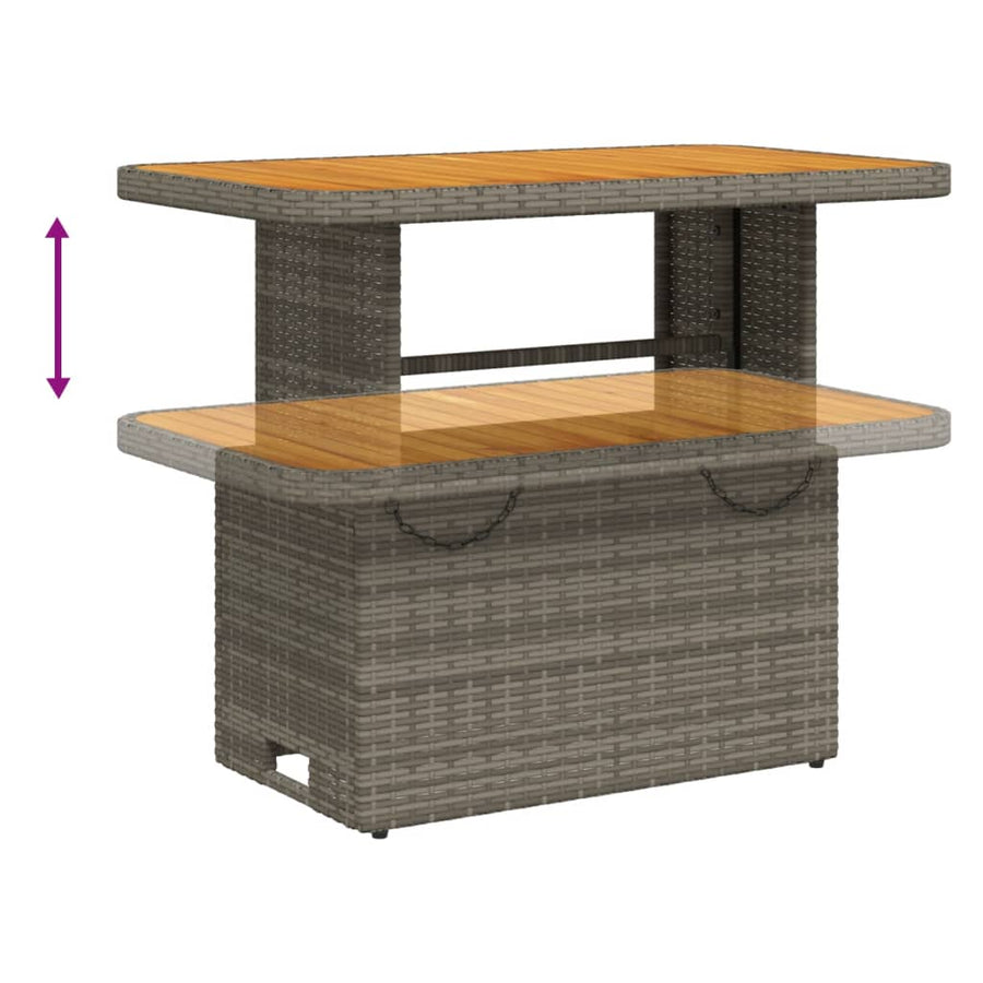 5-Delige Loungeset Met Kussens Poly Rattan