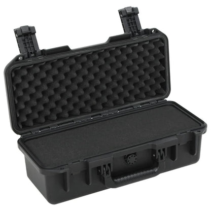 Flightcase draagbaar 46,5x21,5x17,5 cm PP zwart