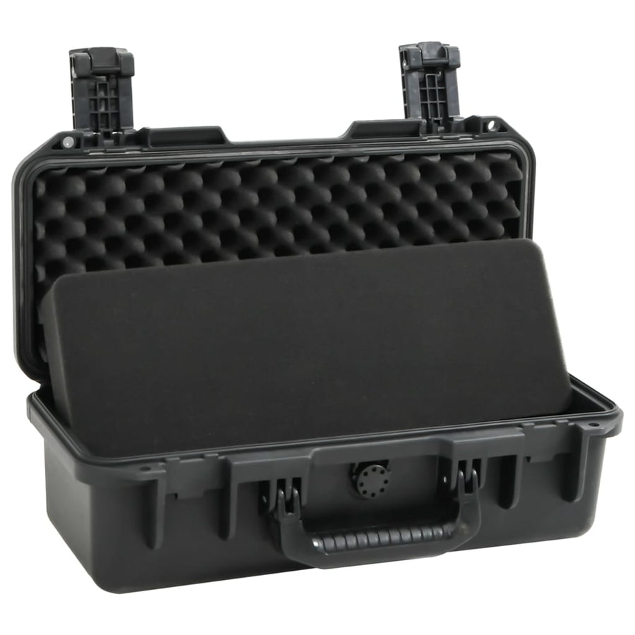 Flightcase draagbaar 46,5x21,5x17,5 cm PP zwart