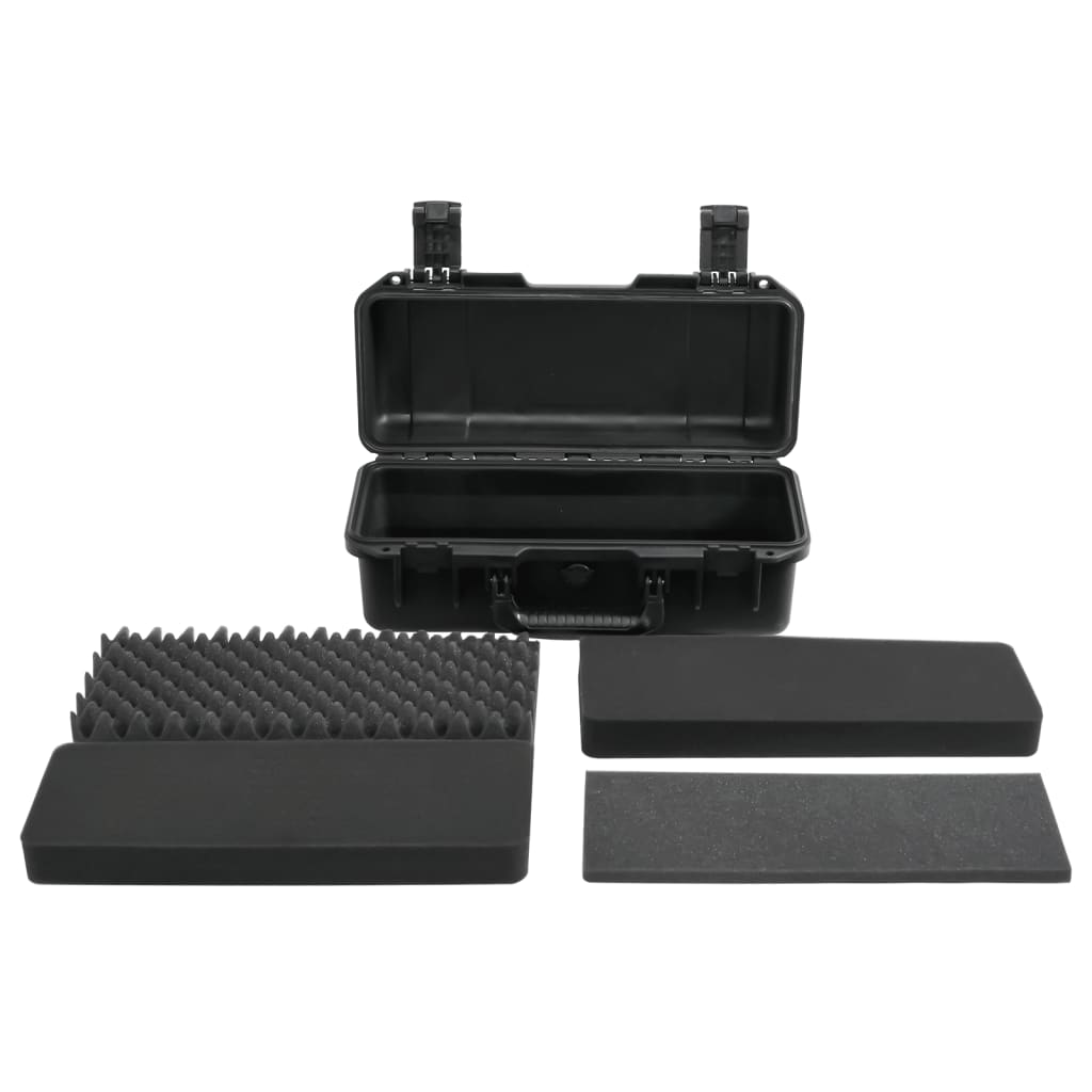 Flightcase draagbaar 46,5x21,5x17,5 cm PP zwart