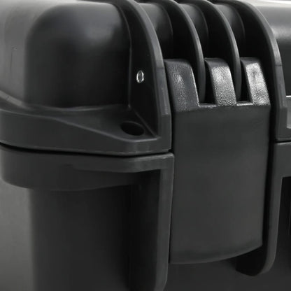Flightcase draagbaar 46,5x21,5x17,5 cm PP zwart