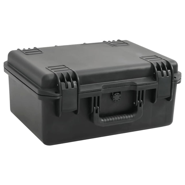 Flightcase draagbaar 49x38x23 cm PP zwart