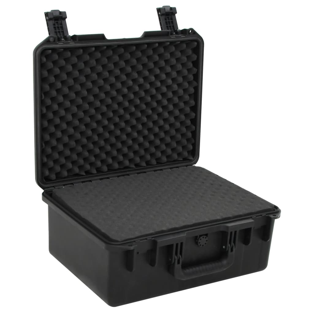 Flightcase draagbaar 49x38x23 cm PP zwart
