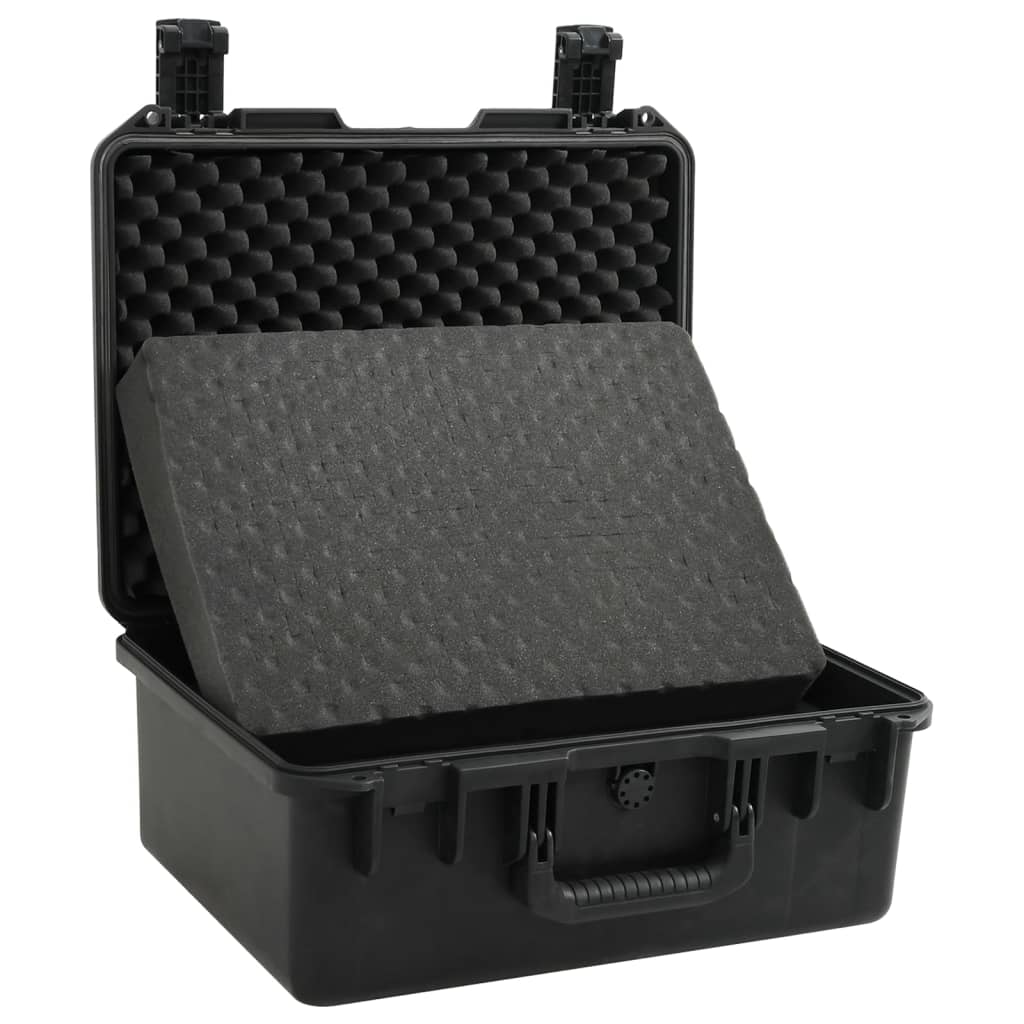 Flightcase draagbaar 49x38x23 cm PP zwart