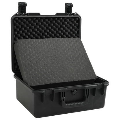 Flightcase draagbaar 49x38x23 cm PP zwart