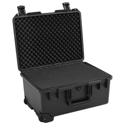 Flightcase draagbaar 54x41,5x29 cm PP zwart