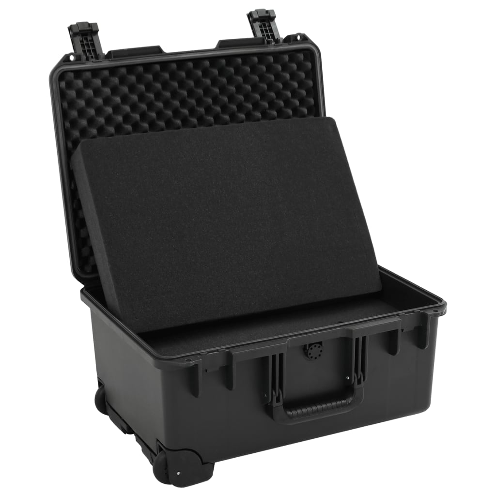 Flightcase draagbaar 54x41,5x29 cm PP zwart