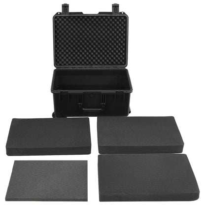 Flightcase draagbaar 54x41,5x29 cm PP zwart